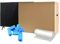 TV Boxes Kit for Moving House with Foam Corners & Bubble Wrap- Available Size 22 inch to 85 inch - Double Wall Solid Cardboard TV Box for Packing, Storing, Shipping | With Handles and Extra Strength