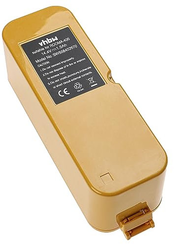 vhbw Akku kompatibel mit Ambrogio Robby, Robby Deluxe, Robby Home XR Home Cleaner Heimroboter, Gelb (1500mAh, 14,14V, NiMH)