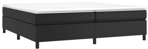 vidaXL Cadre de lit sans Matelas Noir 200x200 cm Similicuir