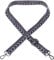 EAZY CASE - Verstellbarer Taschengurt, Ersatz Gurt für Handtaschen, Schulterriemen für Umhängetaschen, dünner Riemen für Taschen und Tragetaschen, DIY Taschenband, Zig Zag - Blau Weiß Metal Silber