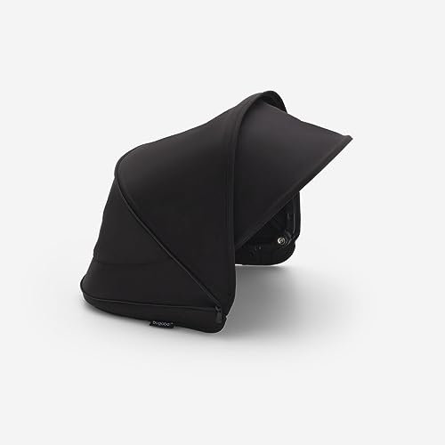 Bugaboo Toldo de libélula con tratamiento de protección solar UPF 50 y panel Peekaboo, color negro medianoche