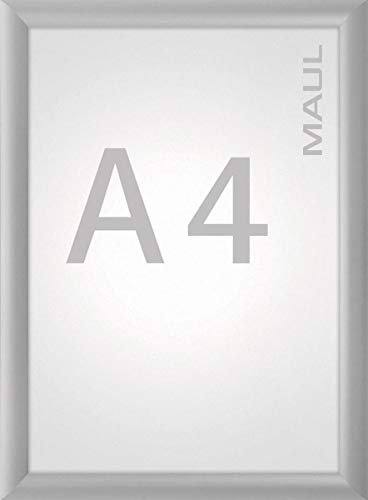 MAUL Clickrahmen Ständer Rahmen 25mm A4 Silber Posterrahmen 10 Stück
