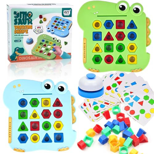 Jastown Puzzle Shape Matching Game,formanpassung Spiel farbsensorisches lernspielzeug,spielzeuge zum formenlernen,Color Matching Toys,Form Matching Montessori Spielzeug für 3 4 5 6 7 jährige Kinder