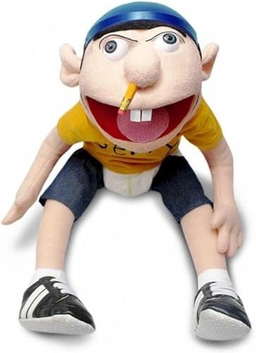 Jeffy Puppet Hand Puppet with Working Mouth, Soft Plush Toy for Boys and Girls, Funny Puppets Toy, Kid's Gift for Birthday, Christmas, Halloween Party,A