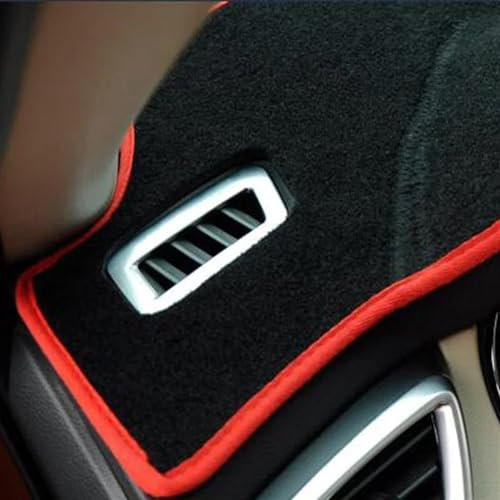 TRFBD passende Innenteppiche Auto Dashboard Abdeckung Ohne Audio Loch Dash Matte Teppich Cape Sonnenschutz Dashmat Für Lexus RX RX300 RX330 RX350 2004-2009 (Color : Rosso)