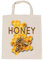 Generisch Baumwoll-Tasche mit Druck Honig Biene Wabe Imker (Honey)