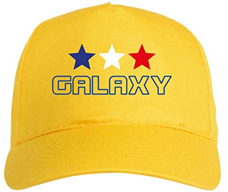 Generico L.A. Los Angeles Cap bestickt USA Gelb – Sport Ultras, Polyester, 5 Panels, Klettverschluss, Weiß, One size