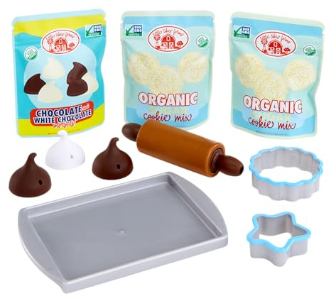 little tikes Creative Chefs Cookie Kit - Mit Speziellem Make-It! Mix Spielsand, 11 Zubehörteilen, Realistisches Rollenspiel-Keks-Backset, für Jungen und Mädchen ab 3 Jahren