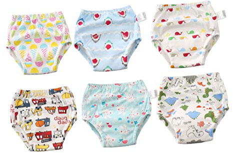 KOMBIUDA 6stücke Training Pants Atmungsaktivem Material Waschbare Und wasserdichte Unterwäsche Für Kleinkinder s Zur Guter Toiletten-gewohnheiten