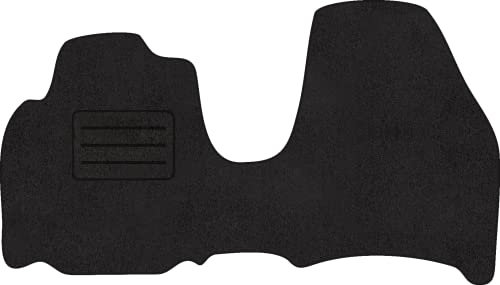 Fußmatten Velours Autoteppich passend für Peugeot 807 vorne schwarz