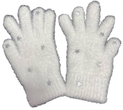 ESMENATZLS Fünf-Finger-Winterhandschuhe aus Nerzsamt, warm, kältebeständig, für Damen, Outdoor, Radfahren, einfarbig, Wistiti-Fäustlinge