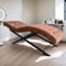 GOROCH Kosmetikliege höhenfest Luxury SpaBed Terrakotta – professionelle Kosmetikliege mit Polsterung, 180x70cm, Wellnessliege für Kosmetikstudio, Spa & Massage, fix & fertig montiert