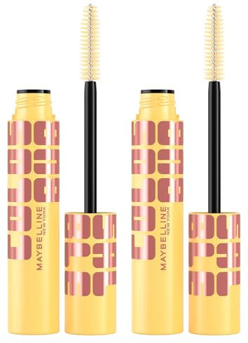 Maybelline New York Colossal Bubble Volumenmascara Farbe Very Black Formel leicht und schichtbar mit langem Halt definiert und trennt die Wimpern mit Kammbürste - 2 Mascara
