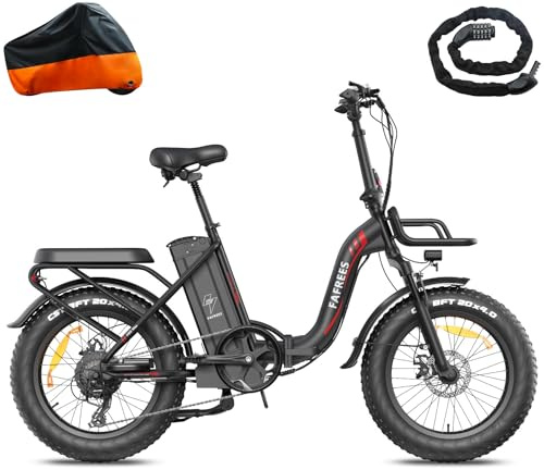Fafrees F20 MAX 1080Wh Folding Electric Bike for Adults WITH 48V 22.5Ah Removable Battery, 100KM Mileage Ebike, 20 x 4.0 Fat Tire Electric Bicycle, 7 Speed City Commuter