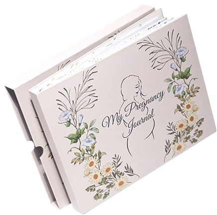 Journal de grossesse pour femme enceinte avec couverture rigide et organiseur portable pour maman