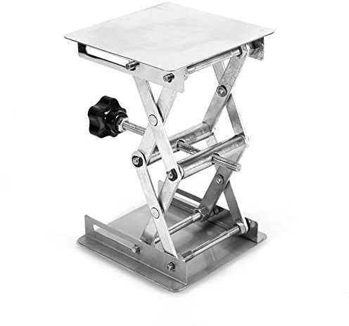 Sollevatore a Forbice Laboratorio Tavoli Elevabili a Forbice In Acciaio Inossidabile Supporto Elevatore Laboratorio 100X100mm