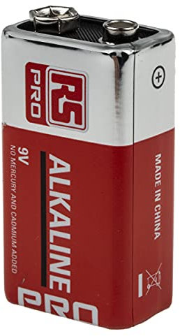RS PRO PP3 Alkali 9-V-Batterien, Packung a 15 Stück