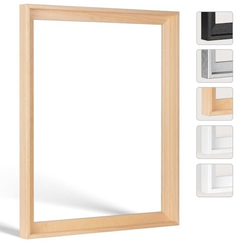 Bildershop-24 Schattenfugenrahmen Hamburg 60x120cm Natur (unbehandelt)