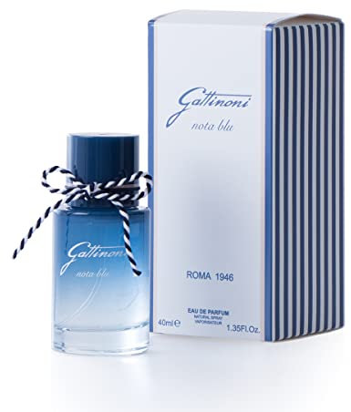 GATTINONI | Note Blu Eau de Parfum - Damenduft mit fruchtigem Duft, Zitrusfrucht und Blume, Duft für Damen mit sommerlichen fruchtigen Noten, Made in Italy, 40 ml
