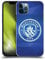 Head Case Designs Officially Licensed Manchester City Man City FC Obsidian White Mono Badge Geometric Hard Back Case Compatible With Apple iPhone 12 / iPhone 12 Pro