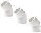 BOZONLI Raccordi per Tubi Acqua in PVC, 45° Gomito Raccordo Adattatore del Connettore per Tubo Acqua, Dia 40 mm, Bianco