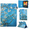 Amlope Universal Case for 10 Inch Tablet, Leather Stand Cover Protective Shell for Lenovo Tab M10 Plus, iPad 2018 9.7, Samsung Tab A 10.1/S3 9.7, Huawei T3 10/T10S, Lenovo Tab E10, Flower