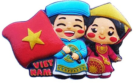 3D Vietnam Fridge Magnet Souvenir Gift Home Kitchen Decoration Magnetic Sticker Polyresin Craft