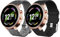 Giaogor Compatible for Fossil Gen 6 Smartwatch Band, Breathable Nylon Woven Fabric Replacement Accessory Strap Compatible for Fossil Gen 6 42mm / 44mm Smartwatch (2 pack-Black+Gray, 44mm case Man)