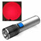 Nihexo Zoom Lampe de poche rouge, 660–670 nm lumière rouge, mise au point réglable, étanche, portable, rechargeable par USB