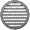 8 Inch / 200 mm Gray Vent Cover - Aluminum - Industrial Round Air Vent Louver - Metal Soffit Vent with Screen - Mesh - Round Vent Grille for House Or Garage Wall (8 Inch, Gray)