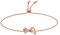 Emporio Armani Pulsera para Mujer Sentimental, Longitud Interior: 160-235mm / Tamaño Rondel: 17X12mm Oro Rosa, de Plata de Ley, EG3544221, Ciber Dorado, Oro cibernético