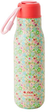 Rostfreier Stahl Thermosflasche - Multi - Pastel Fall Floral Print