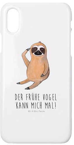 Mr. & Mrs. Panda Handyhülle passend für iPhone 10 Handyhülle, Weiß
