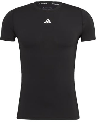 adidas Herren Techfit Training Tee, Black, M