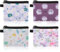 cobee Petit Porte Monnaie, 4PCS Floral Porte Monnaie Mini Portefeuille Sacs à Pièces Petit Porte Monnaie Frais Pochette Fermeture à Glissière Porte Monnaie avec Fermeture à Glissière pour Femmes