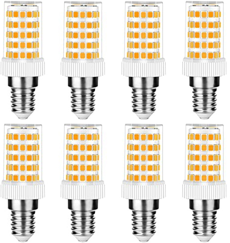 E14 LED Lampe 10W, 800LM, Warmweiß 3000K, Ersatz 50W-100W E14 Halogenlampe, Kein Flackern, Nicht Dimmbar, E14 Glühbirnen für Kronleuchter, Deckenleuchten, Wandleuchten, AC 220-240V, 8er Pack