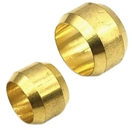 DOLUNTO Lot de 10 bagues d'étanchéité en Laiton à Double cône, Bague d'étanchéité à Manchon de Compression de 3 mm à 10 mm for système de Lubrification (Color : 8mm)