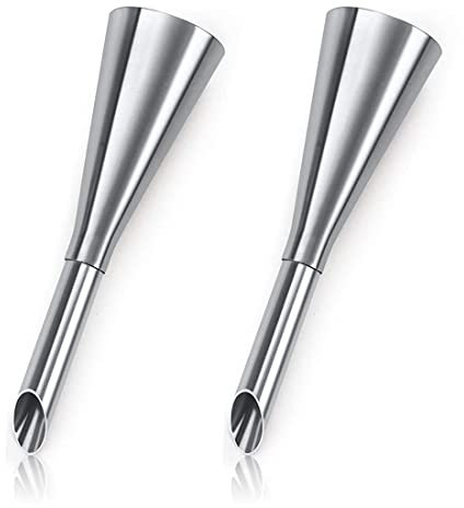 2 Pezzi Piccolo Beccuccio a sbuffo, Stampi cannoli, Beccucci sac a poche professionali, Pasticceria accessori, Per Cupcakes, Sbuffi, Pasta di Zucchero, Pasticceria