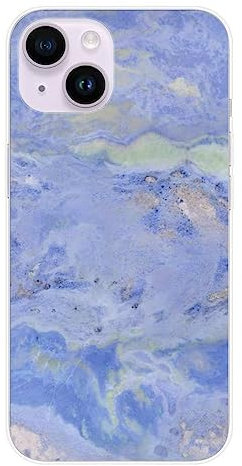 Carcasa de silicona impresa compatible con Apple iPhone 14, color azul