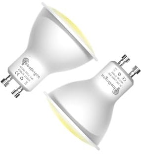 TobeBright Dusk to Dawn Light Bulbs GU10 LED - Light Sensor Bulb - 5W Smart GU10 LED Bulbs - Night Light Warm White 2700K 450LM Bulb - Auto On/Off Light Sensor in/Outdoor Bulbs, 2-pcs
