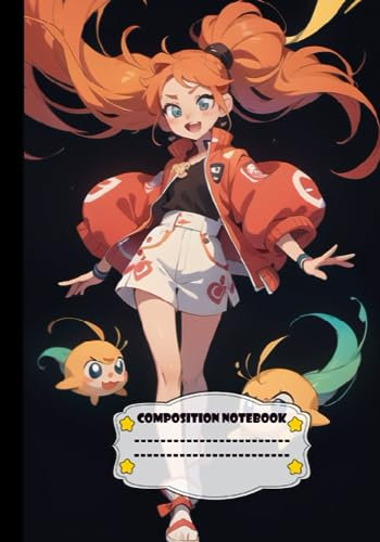 COMPOSITION NOTEBOOK: Unleash Your Fashion Sense with Anime Lined Journal for Anime Lovers