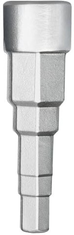 Sukudon Llave de radiador, llave universal para radiador, llave de válvula de radiador de 5 etapas, llave de paso con enchufe cuadrado de 1/2 pulgada, llave de trinquete de 1/2, 3/8, 3/4, 1-1/4