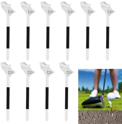 Toivize 10 Pcs Golf Tees, 83mm Nachhaltige Golf Tees Kunststoff Winter Golf Tees für Golf Praxis Ausbildung