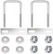 Bulloni a U Quadrato M8 Bulloni a U in Acciaio Inox con Dadi e Piastra Di Telaio per Tubo Dell'Acqua Fisso Barche Ancho interior 50 mm 2 Pezzi M8 50x100mm