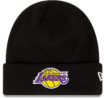 New Era Los Angeles Lakers NBA Beanie Wintermütze Basketball Teamlogo schwarz - One-Size