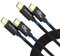 ULT-WIIQ Cable USB C vers USB C 1M (Lot de 2) 240W 100W PD 3.1 Cable USB C Charge Rapide 10Gbps Transfert Données Câble USB Type C Nylon Tressé pour iPhone 15 Séries Samsung iPad MacBook