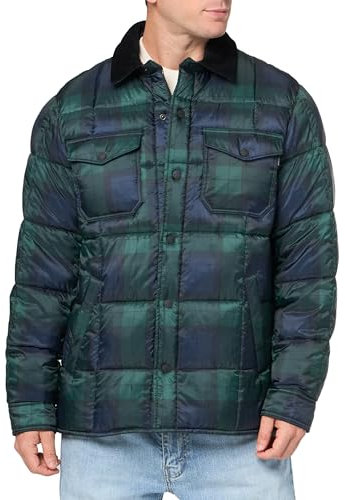 Dockers Gesteppte Puffer-Shacket für Herren, Black Watch Plaid, M