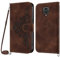 Netany Handykette Hülle für Xiaomi Redmi Note 9 Pro/Note 9S/Note 9 Pro Max, Handyhülle Hülle mit Kette Klappbar, PU Leder Necklace Klapphülle und Umhängeband Lanyard Flip Schutzhülle mit Band (Braun)