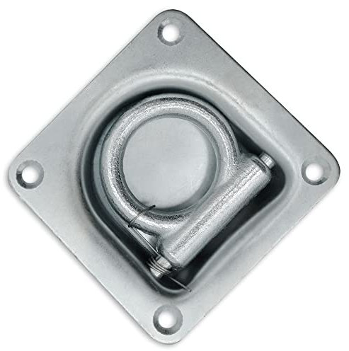 SAMETRUCK Zurrmulde mit Ring 800dan 800kg Zurrösen PKW LKW Anhänger Ladungssicherung Pritsche