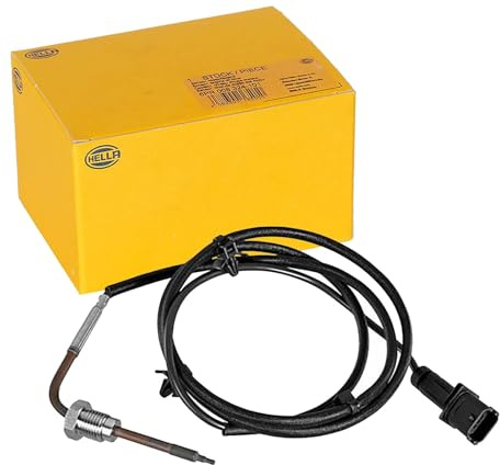 HELLA 6PT 010 376-651 Sensor, Abgastemperatur - 2-polig - geschraubt | 6PT 010 376-651 Kompatibel mit CC (Z03),Vectra C (Z02),Vectra C Caravan (Z02),Vectra C CC (Z02)